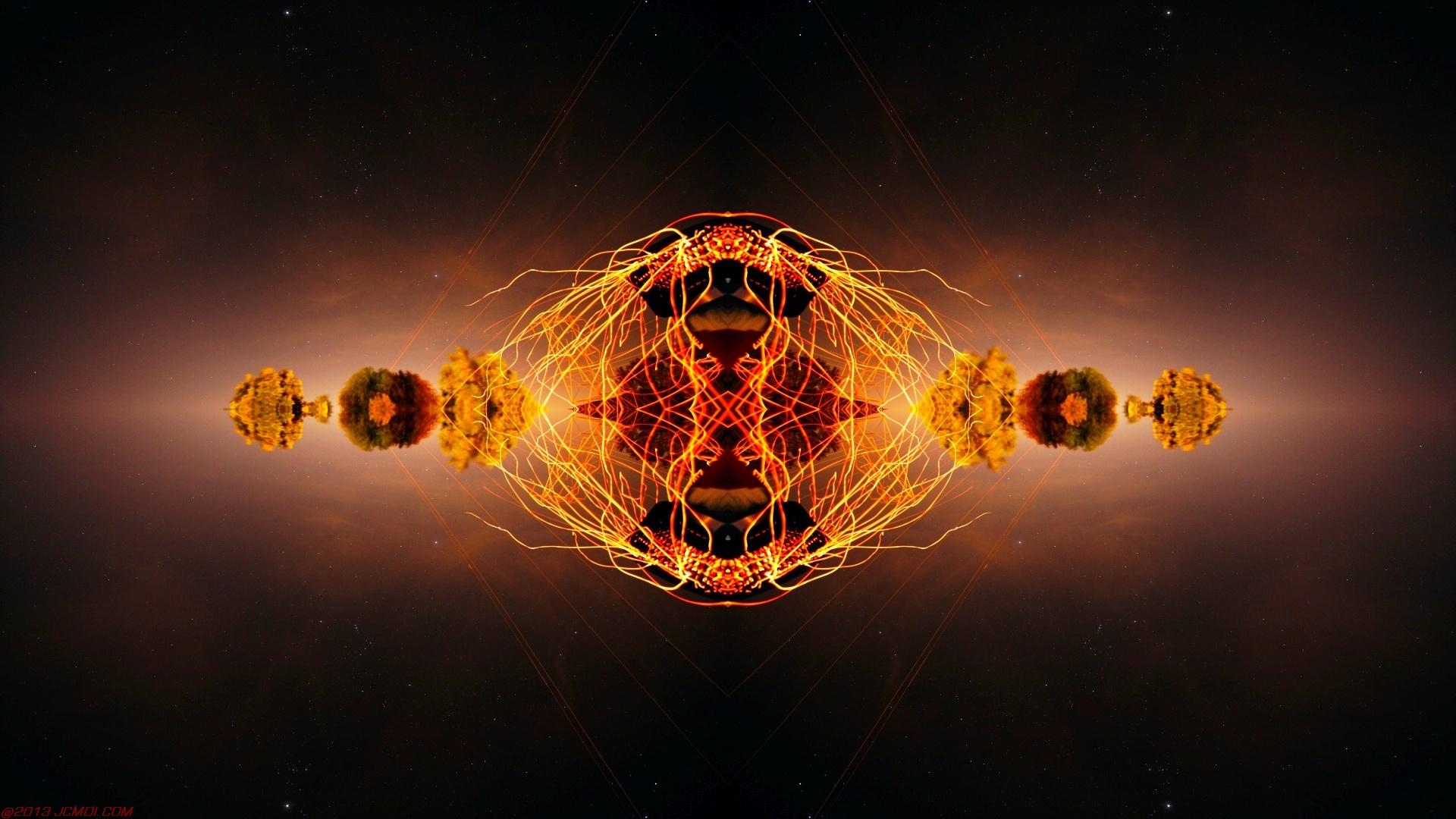 Chimney Sparks Abstract Artwork Timelapse Still Images